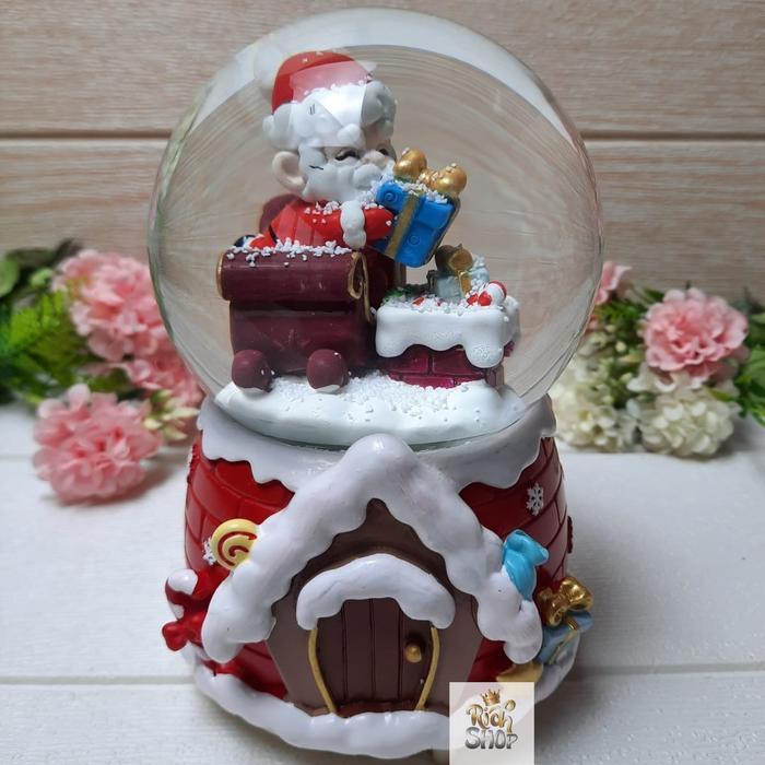 Snowball Christmas Kotak Musik Bola Salju Hadiah Natal