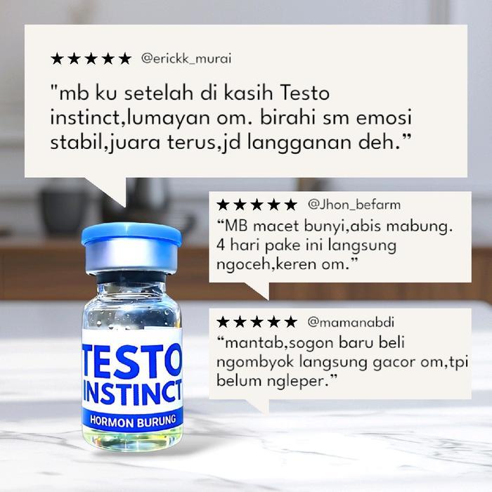 Testo Instinct 10 Ml Vitamin Burung Jebol Birahi Burung Testohormon Penggacor Burung Vitamin Ternak