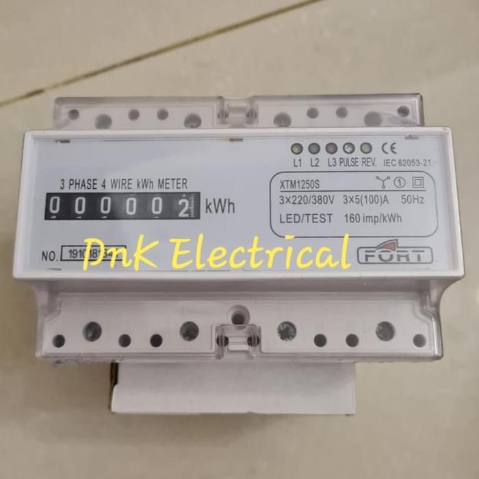 New Series Kwh Meter 3 Phase Merk Fort Xtm1250S Analog Direct