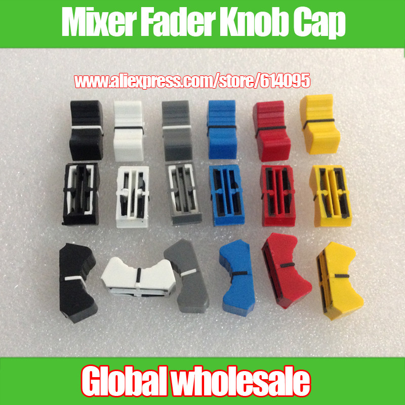 18pcs mixer Straight Slip Potentiometer fader knob cap length 25mm wide 11mm hole 19MM / master
