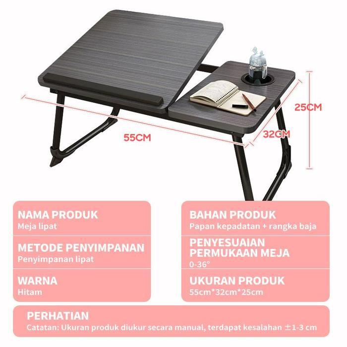 Cod Meja Lipat Di Kasur Minimalis Untuk Mahasiswa, Meja Belajar & Komputer Dengan Desain Praktis Dan