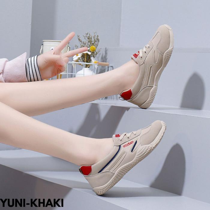 PVN Project 36-41 Sepatu Sneakers Wanita Keren Kekinian Terbaru Korea Classic Style Bahan Pu