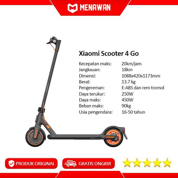 Xiaomi Electric Scooter 4 Skuter Listrik Lipat Otoped Elektrik Premium Anak Dewasa 20km Rem ABS Orig