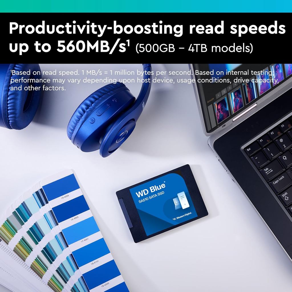 Western Digital 500GB 1TB 2TB 4TB WD Blue SA510 SATA Internal Solid State Drive SSD - SATA III 6