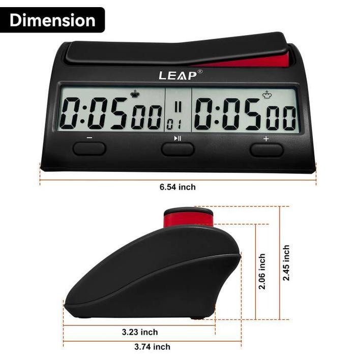 BOOM SALE LEAP Chess Clock PQ 9912 - Jam Catur Professional - Original - catur premium