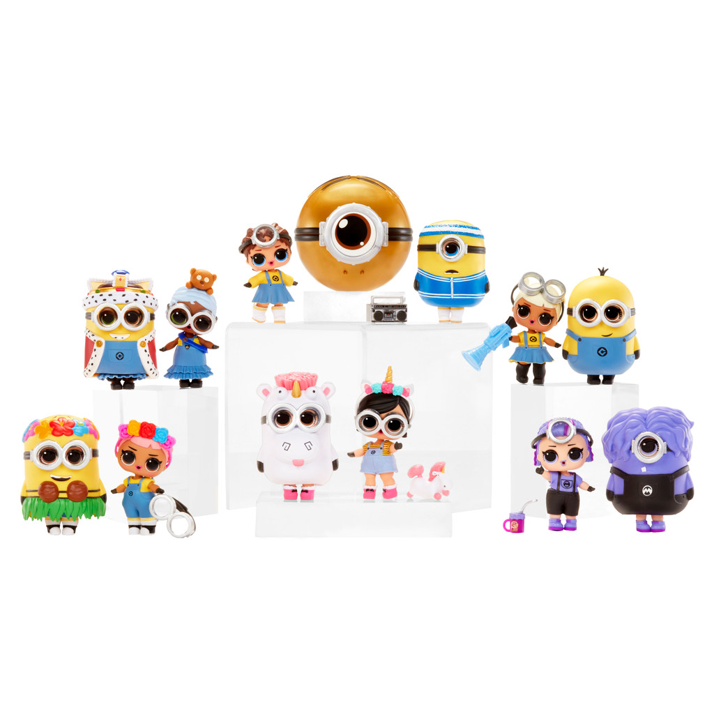 LOL Surprise Minions Dolls 7 Surprises Minions Princess Doll Blind Box Girl's Toy and Surprises