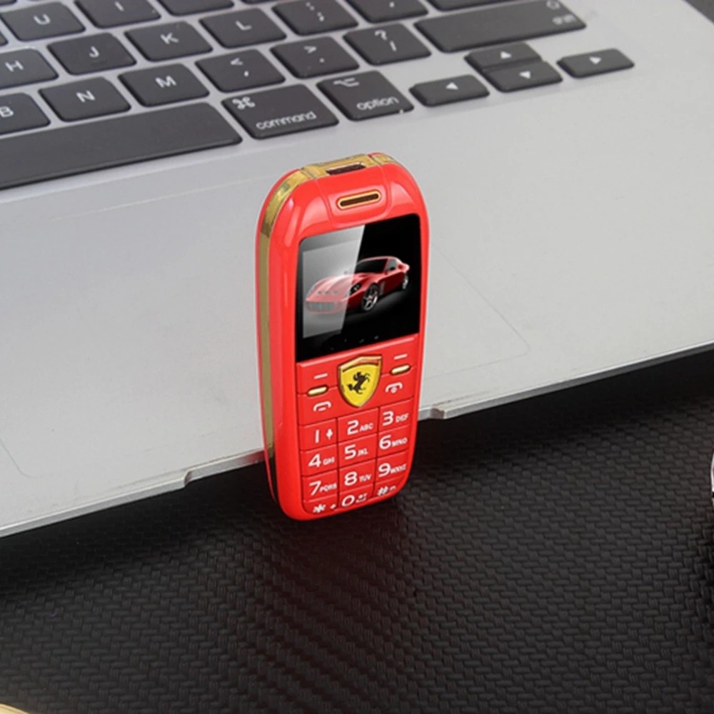 F488 Mini Size GSM Mobile Phone Smallest Car Push Button Telephone 2 SIMS Car Key Magic Voice MP3