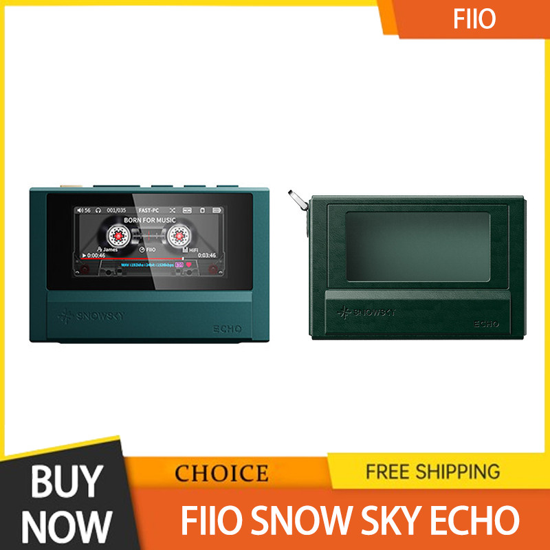 Fiio Snow Sky Echo Mp3 Player Wireless Bluetooth Sbc Retro Portable Metal Case Music Player Dual
