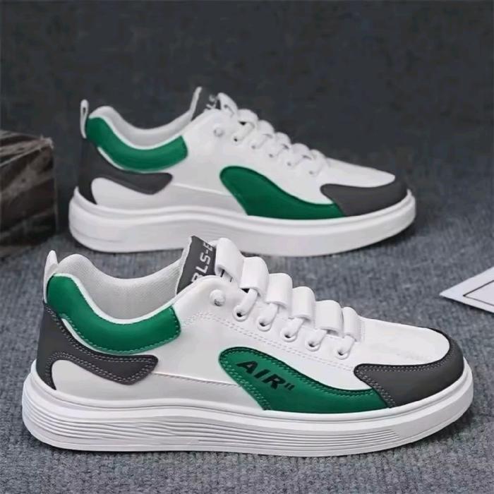 sepatu sneakers masakini pria elgan model air Casual Shoes Sport Black Kerja Putih Kasual Snekers