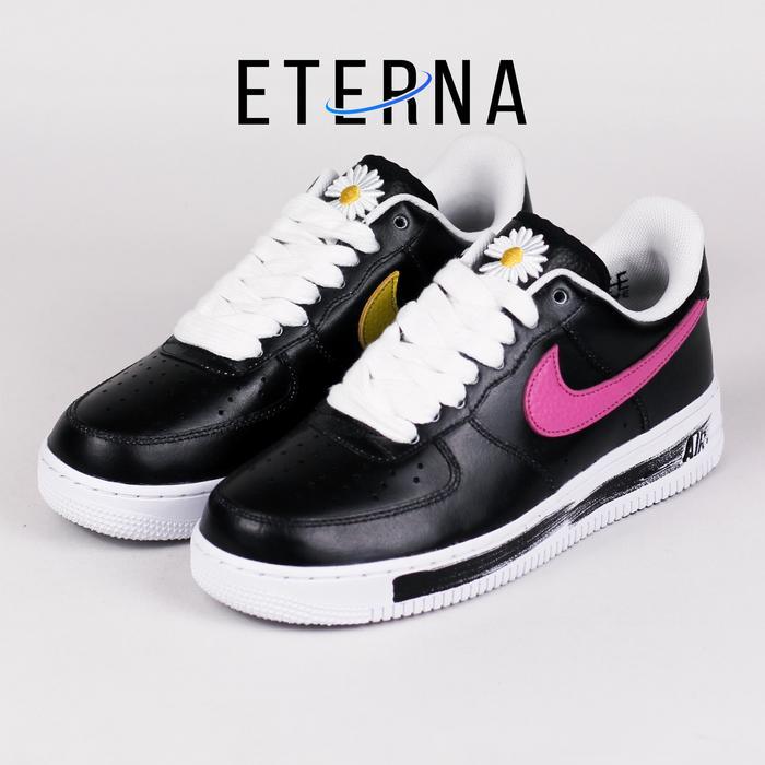 Eterna. - Sepatu Air Force 1 Low Paranoise G Dragon 3.0 Black Sneakers Authentic