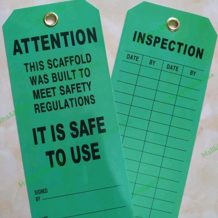 MURAH scaffolding tag