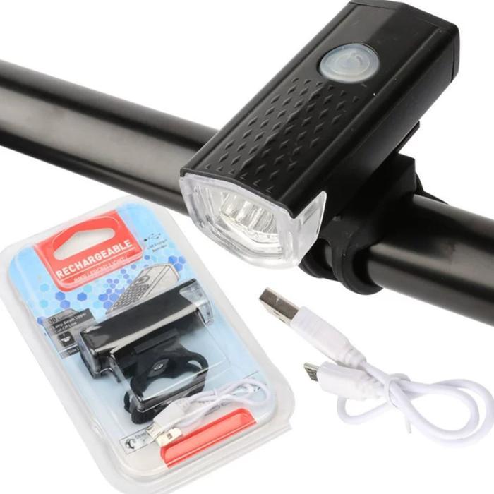 Rockbros - Lampu Depan Sepeda Usb - Lampu Sepeda Usb Charging