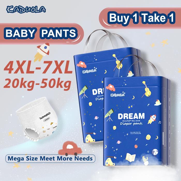 Ready Stock Paket 2 Popok Nilai Terbaik4Xl-7Xl - Popok Celana Bayi Kaduola Popok Organik Ukuran