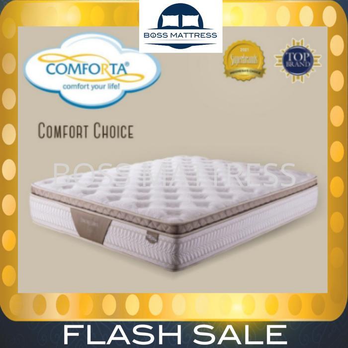 COMFORTA SpringBed COMFORT CHOICE (Hanya KASUR ) - 160 180 200 120 100 - Ukuran 100x200