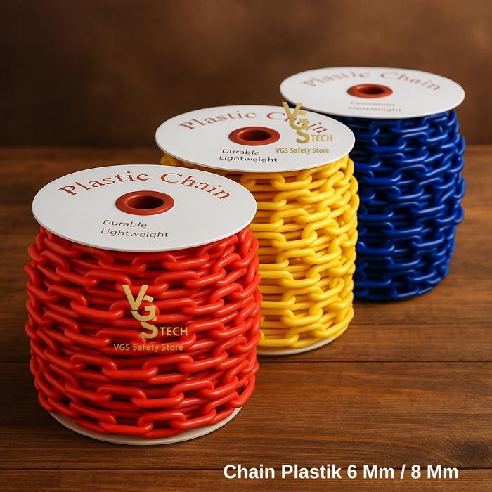 Chain Plastic Rantai Plastik Plastic Chain PVC 8mm
