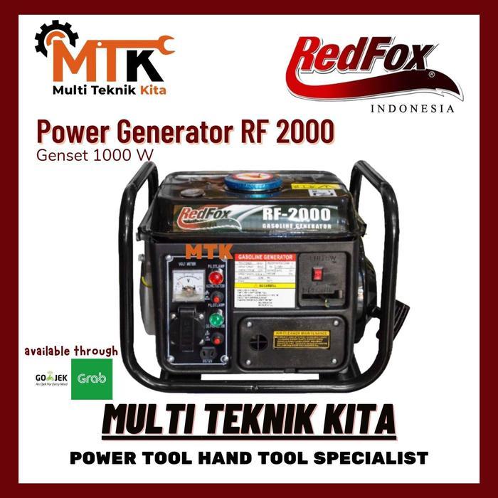 Generator Genset mini 2tak 1000W Redfox RF2000 TERMURAH Starter Manual