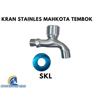 KRAN SKL STAINLESS MAHKOTA TEMBOK