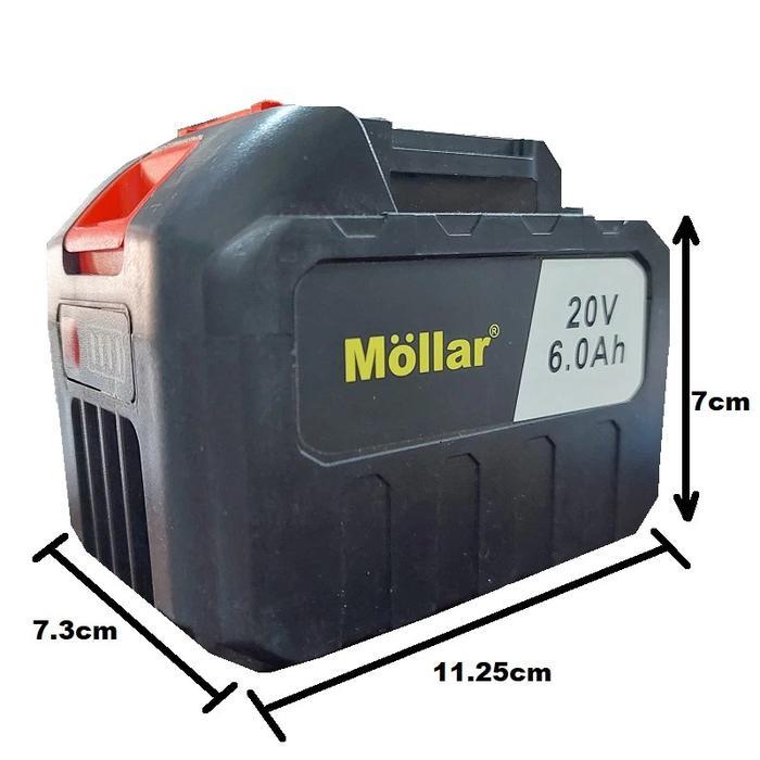 spare part baterai 20v 6.0Ah MOLLAR socket LXT universal
