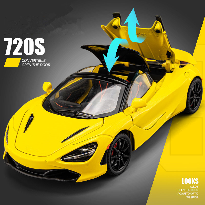 1:24 720S Alloy Racing Car Model Diecast Metal Sports Car Model