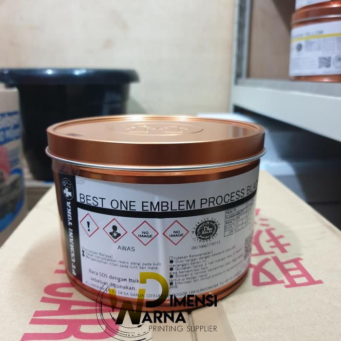 TERLARIS Tinta Offset Cemani Toka - Best One Emblem Process Black gratis ongkir