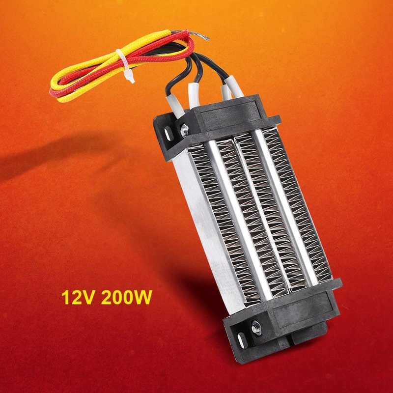 200W DC 12V Electric Insulated Ceramic Thermostatic High Power PTC Heating Element Heater Thermostat