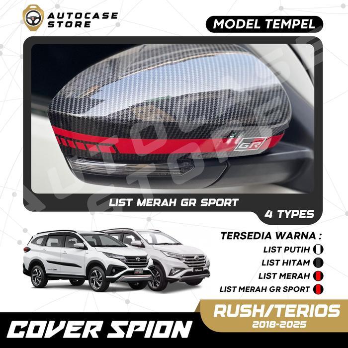 COVER SPION GR SPORT RUSH TERIOS 2018-2025 MODEL TEMPEL AKSESORIS MOBIL PNP TERMURAH