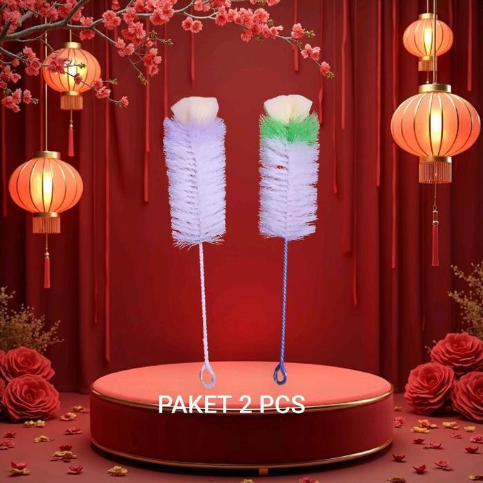 Paket 2 Pcs Sikat Botol Busa Panjang 29 Cm Sikat Serbaguna Pembersih
