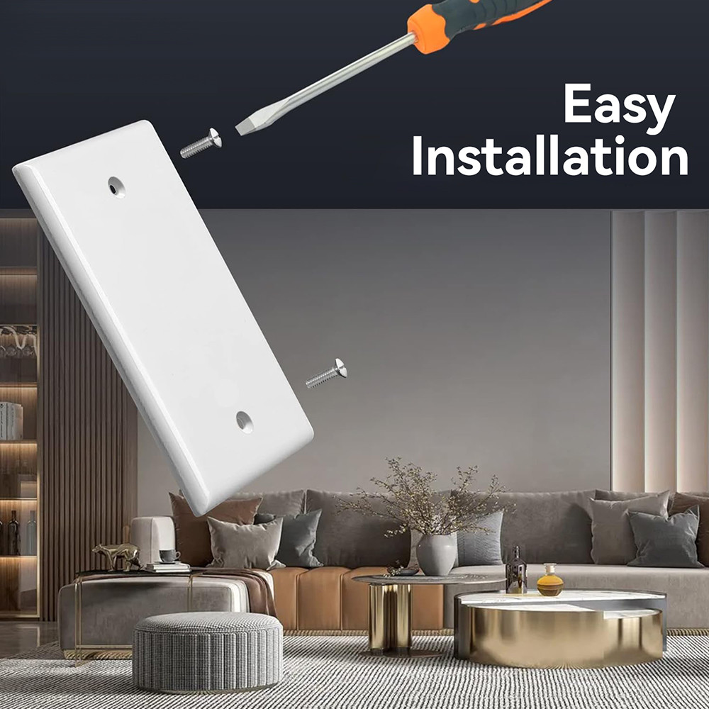 1 Piece PC Wall Panel Cover, for Light Switch or Socket, Various Styles Available, Sturdy Durable