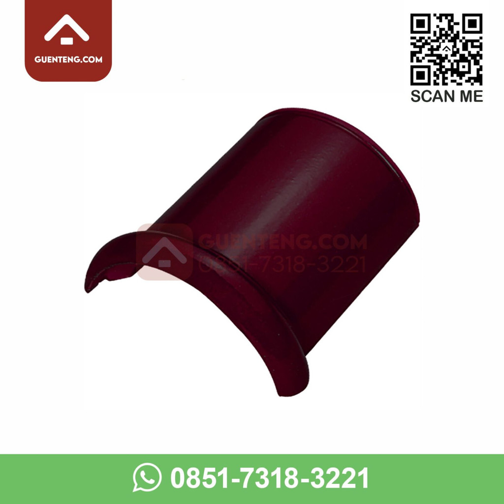 Aksesoris Genteng Kanmuri Nok Atas Wine Red