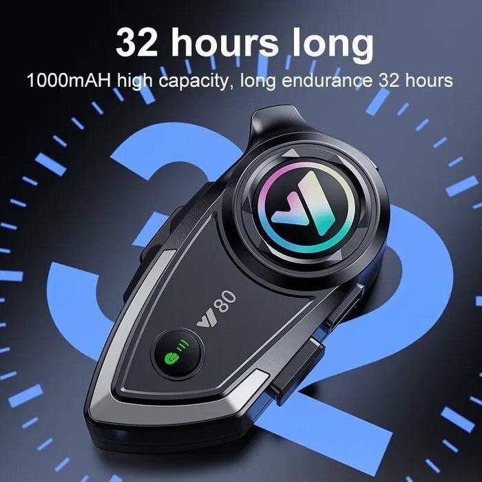 Y80 headset bluetooth helm motor 5.3 tahan air water resist IP67 full half face