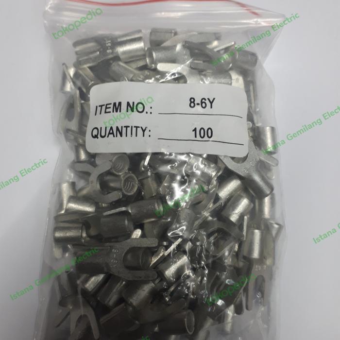 Ready Skun Y 8-6Y Skun Garpu Polos Untuk Kabel 10Mm