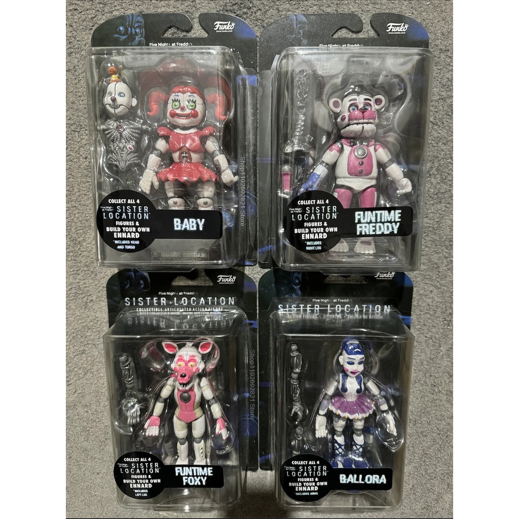 New FNAF Sister Location Figures Funtime Freddy Foxy Ballora 5-Inch Action Figure