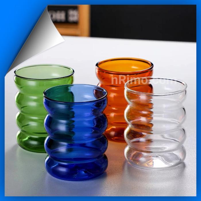 Ready Gelas Kaca Unik Dan Lucu Kopi Jus Cafe Resto Juice Borosilicate Glass