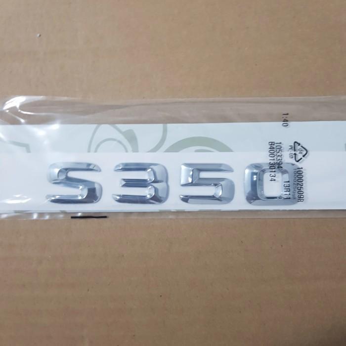 Emblem S350 Mercedes Benz / Emblem Tulisan S350 Mercy Original