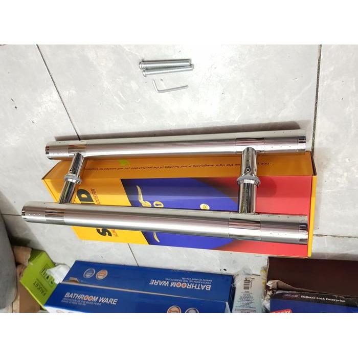 Handle pintu stainless baut tembus SOLID 45cm PROMO