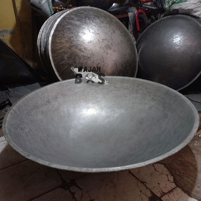 wajan plat besi jumbo kuali wajan besar wajan penggorengan uk 80cm 90cm 100cm 115cm