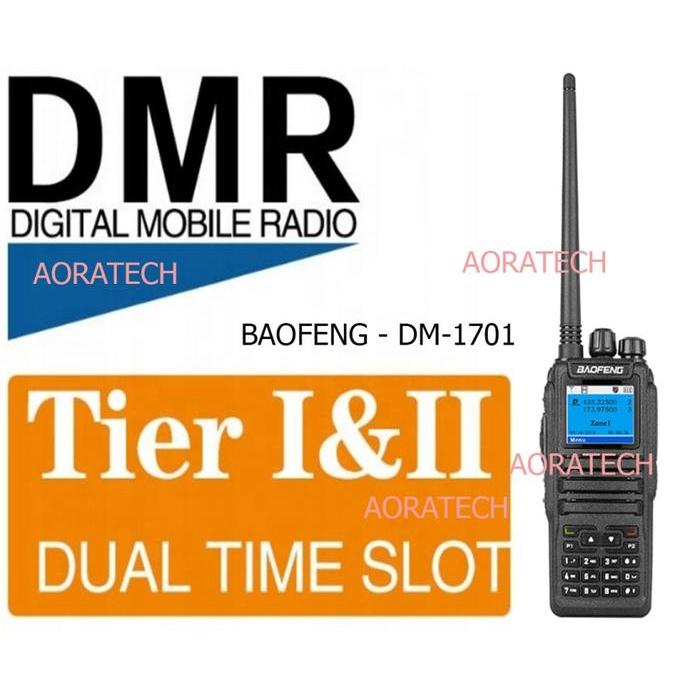 HT DMR BAOFENG DM-1701 Digital Radio / Analog Dual Band 5 watt DM-1701 DM1701 Support openGD77