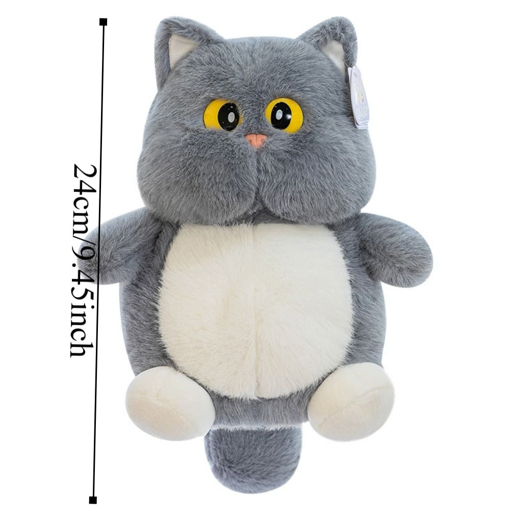 Stuffed Toys Cartoon Big Eyes Cat Doll Fluffy Soft Cat Kawaii Cute Cat Stuff Doll Birthday