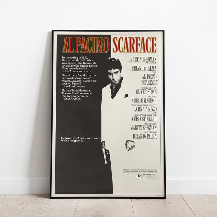 HEMAT Poster Film Scarface Frame Blok