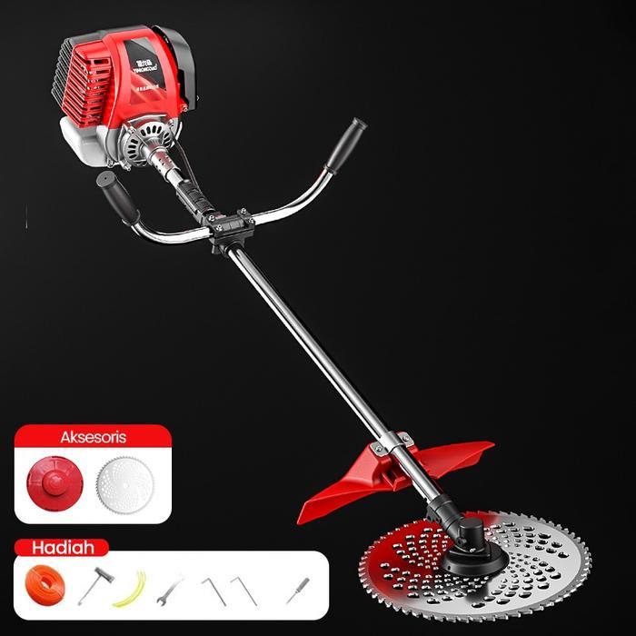 Mesin Potong Rumput Gendong 4 Tak Brush Cutter Mesin pemotong rumput genggam Mesin pemotong rumput b