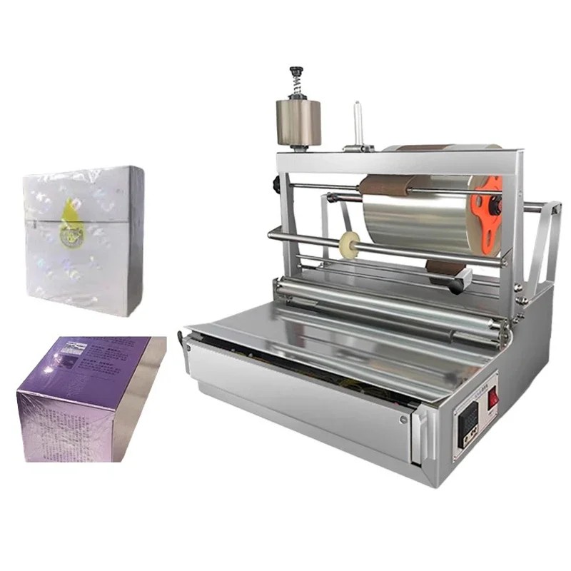 Commercial BOPP Film Heat Shrink Wrapping Machine Cigarettes Cosmetics Poker Box Wrapper Packer