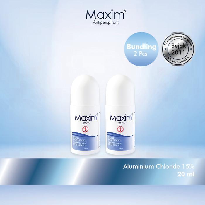 Maxim Antiperspirant 15% 30ml Deodorant untuk Ketiak (Bundling 2pcs)