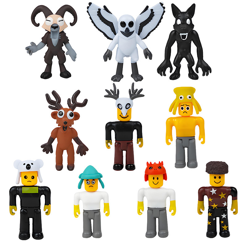 Hot 99 N-ights in The Forest Bricks Toys Blind Box Horror Deer Monster Action Figure Mystery Box