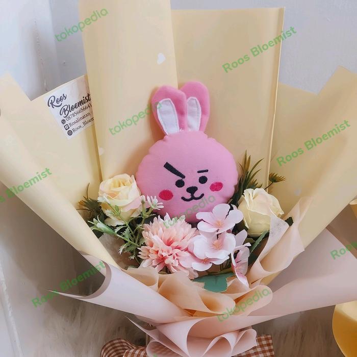 FREE ONGKIR BUKET BONEKA BTS BUCKET ARTIFICIAL BISA COD