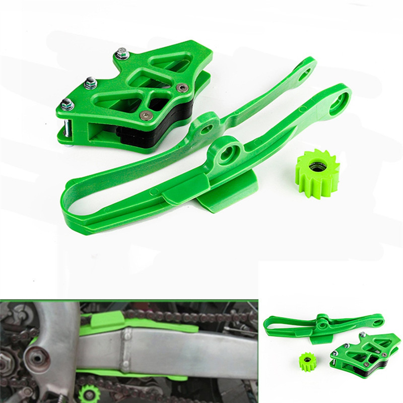 FLAT FORK RUBBER CHAIN GUIDE CHAIN CHAIN DRAG FOR KAWASAKI KXF250 KXF450 KX250F KX450F KXF 250