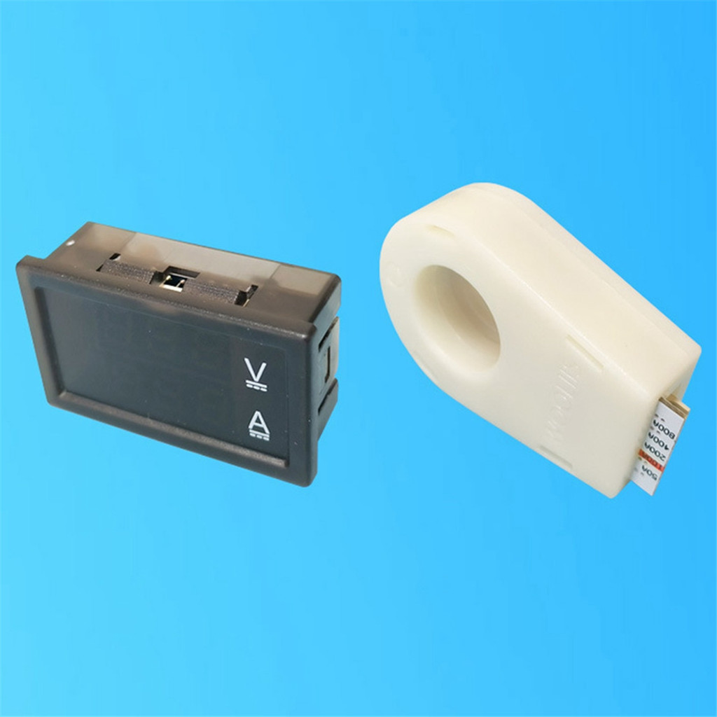 Hall Ammeter Voltmeter Hall Ammeter Voltmeter DC 0-300V 100A Battery Monitor LED Digital Current