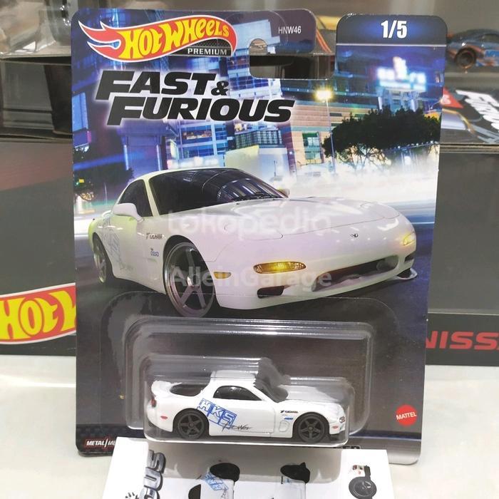 Hotwheels 95 Mazda Rx 7 fast furious Putih