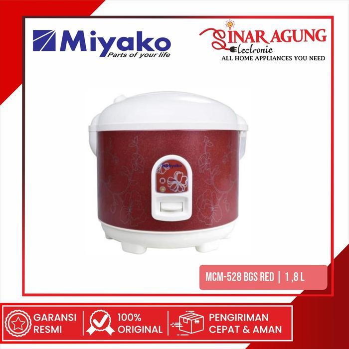 Miyako Mcm-528 Bgs / Mcm528Bgs Rice Cooker 1,8 L 3 In 1 - Red