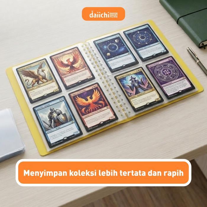 Album Kartu Nama Trading Card Koleksi Emas 80 Kartu Daiichi Dpo A5 Tempat Penyimpanan Photo Card