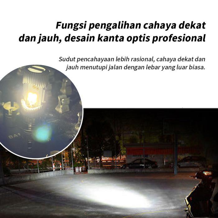 FREE ONGKIR LAMPU LED MOTOR BOHLAM SUPER TERANG, LAMPU DEPAN SEPEDA MOTOR LED CANBUS BOHLAM, MODEL